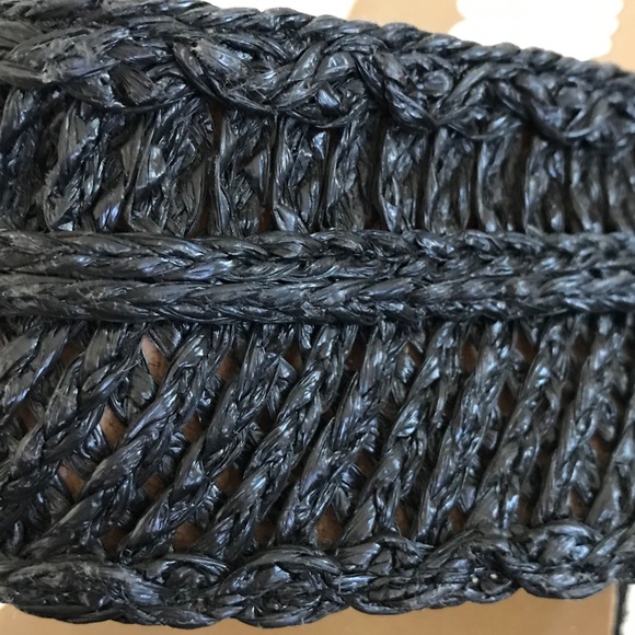 YELLOW BOX Wedge Platform Sandals Black Adalee Women’s Size 8 - Picture 13 of 16